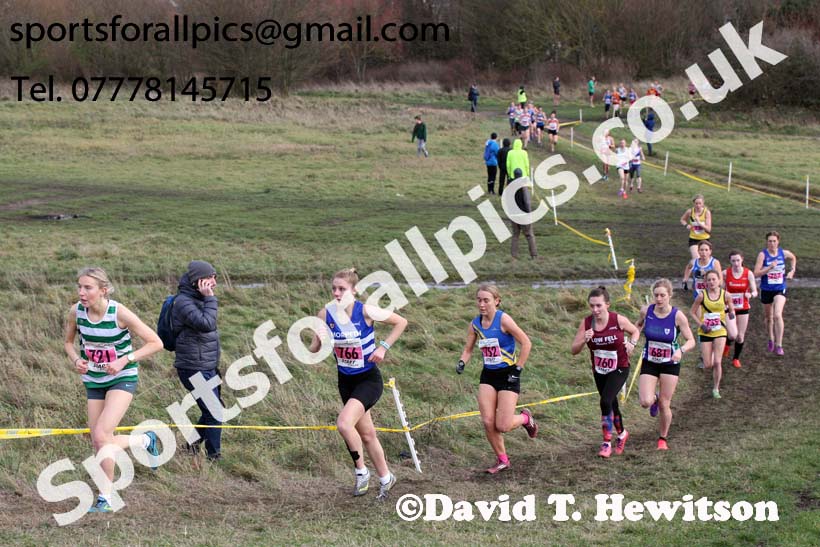 Senior womens North Eastern Cross Country, 2018 Northern Cross Country Champs., Wrekenton, Gateshead. Photo:  David T. Hewitson/Sports for All Pics